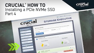 Part 4 of 4  Installing a Crucial® M2 PCIe NVMe SSD Optimize [upl. by Nyved105]