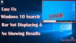 Windows 10 Search Bar Not Displaying amp No Showing Results  How To Fix search bar not Working ✅ [upl. by Lipman]