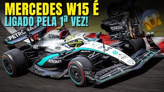 MERCEDES W15 É LIGADA PELA PRIMEIRA VEZ E EQUIPE DIVULGA O SOM DO MOTOR  FÓRMULA 1 2024 [upl. by Annetta292]