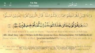 036 Surah Ya Seen by Mishary Al Afasy iRecite [upl. by Ecienal]