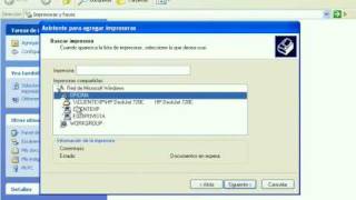 Conectar impresora de rede Windows XP [upl. by Pattin]