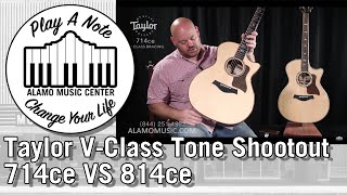 New For 2018 Taylor VClass Acoustic Guitar Tone Shootout  714ce VS 814ce [upl. by Eulalia]