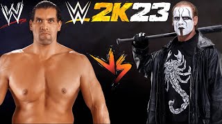 The Great Khali vs Sting [upl. by Ithaman]