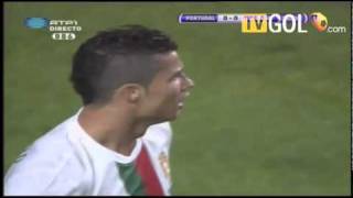 HD Cristaino Ronaldo Disallowed Goal  Portugal vs Spain 40  Friendly  17102010flv [upl. by Earaj298]