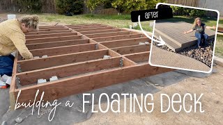 Building A Floating Deck  with Composite Decking [upl. by Darrell370]