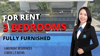 3 Bedroom Lakefront Residences for Rent  Singapore Property [upl. by Eiramanel]