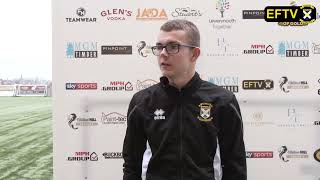 POSTMATCH REACTION  Andrew Tod v Peterhead [upl. by Ahsirtak]