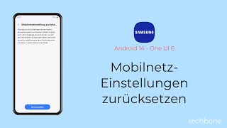 MobilnetzEinstellungen zurücksetzen  Samsung Android 14  One UI 6 [upl. by Dazhahs]