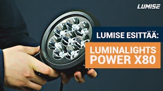 Lumise esittää LuminaLights Power X80  kaikkien aikojen suosituin pyöreä lisävalomme [upl. by Sholem645]