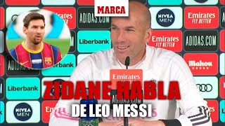 Preguntan a Zidane si quiere que Messi siga en el Barça su respuesta no pudo ser más noble I MARCA [upl. by Zicarelli]