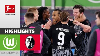 VfL Wolfsburg  SC Freiburg 01  Highlights  Matchday 14 – Bundesliga 202324 [upl. by Gies]