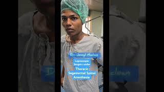 Thoracic Segemental Spinal Anesthesia for Lap Appendicectomy anesthesiology anesthesiologist [upl. by Arnaud685]