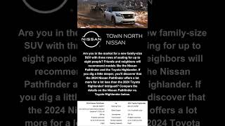 2024 Nissan Pathfinder vs 2024 Toyota Highlander Comparison Town North Nissan shorts [upl. by Lavro141]