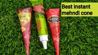 best instant mehndi cone reviewRed mehndi cone review [upl. by Henry410]