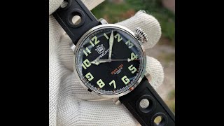 STEELDIVE SD1903 Stainless Steel Case Pilot Watch [upl. by Atined]