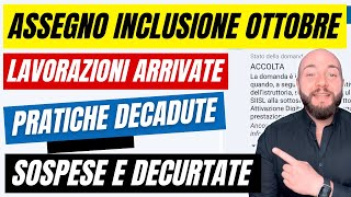 ASSEGNO DI INCLUSIONE OTTOBRE 2024 lavorazioni iniziate [upl. by Jessy790]