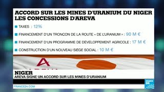 Uranium  Areva et le Niger signent un nouvel accord  Économie [upl. by Ayam377]