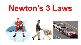 Newtons 3 Laws of Motion Physics [upl. by Leoy106]