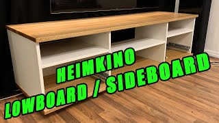 Lowboard  Sideborad  Selbstgebautes Heimkino Möbel 1  Lets do it [upl. by Reahard]