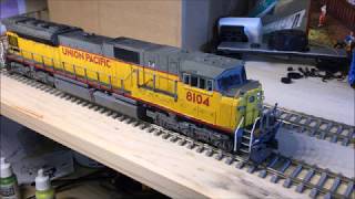 KATO UP SD90MAC ESU Loksound 40 installation weathering [upl. by Kral140]