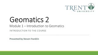 Geomatics 2 [upl. by Loggia]