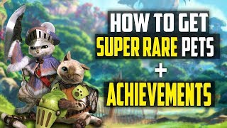 How To Get ALL SUPER RARE Pets And ACHIEVEMENTS In Monster Hunter World [upl. by Leuqer]