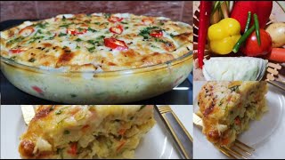 Cheesy Vegetable Egg Casserole  Simple Chef Cooking [upl. by Dian]