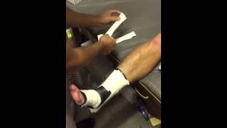 Mid foot sprain taping procedure [upl. by Ferris]