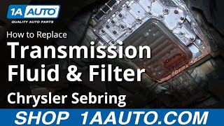 How to Service Automatic Transmission and Filter 0106 Chrysler Sebring [upl. by Angelico]