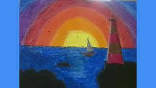 Seascape Drawings Student Work 2425 [upl. by Aleil]