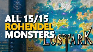 All Rohendel Monsters Lost Ark [upl. by Ydniw751]