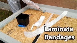 Part 3 Fibreglass Roof Bandages  Laminate Trims amp Joins [upl. by Vincent162]