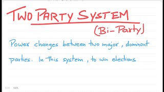 Two Party System [upl. by Ygief467]