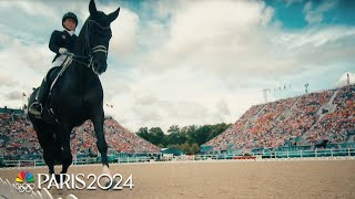 Sights and sounds from equestrian at the Chateau de Versailles  Paris Olympics  NBC Sports [upl. by Delia]