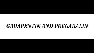 STAHLS  CH 8  MOOD STABILIZERS  Pt 10  GABAPENTIN amp PREGABALIN  psychiatrypsychopharmacology [upl. by Serrell]