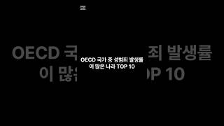 OECD 성범죄 10위 꿀팁 이슈 성범죄자 oecd 순위 [upl. by Frederigo]