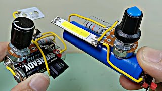 BUILDING A HPL AND COB LED LIGHT PROJECT WITH A DIMMER CIRCUIT SYSTEM A 1500MAH LITHIUMION BATTERY [upl. by Crin]