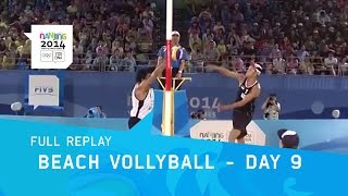 Beach Volleyball  Quarterfinals Mens  Full Replay  Nanjing 2014 Youth Olympic Games [upl. by Arrekahs524]