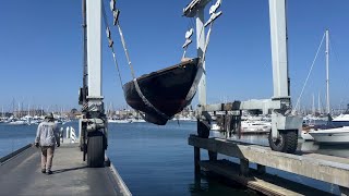 Launching a 40 Foot Sailboat that I Spent Almost 3 Years Rebuilding [upl. by Seidnac]