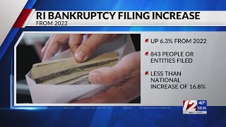 Bankruptcy filings in RI increased in 2023 [upl. by Enihsnus]