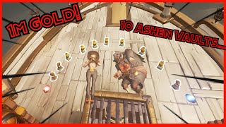 WE STACKED 10 GOLD ASHEN VAULTS  Results of 10 Ashen Vaults  Sea of Thieves [upl. by Bishop]