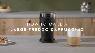 Nespresso Aeroccino XL  How to make a large Freddo Cappuccino [upl. by Nivalc326]