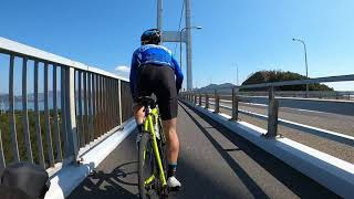 来島海峡大橋 ロードバイクでサイクリング 今治～大島 しまなみ海道 [upl. by Sperry378]