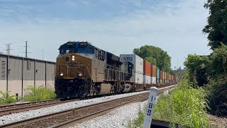 CSX ET44AH 3472 Leads Intermodal I12630 on 53024 [upl. by Olethea107]