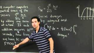 Integral Test as Estimation  MIT 1801SC Single Variable Calculus Fall 2010 [upl. by Htor]