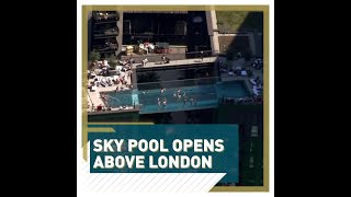 Sky pool opens in London  Shorts [upl. by Anawat]