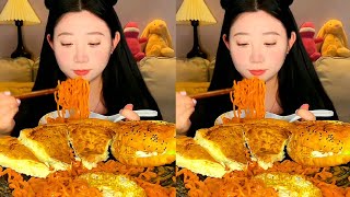 ASMR MUKBANG CHEESE PIZZA JUICY BURGER amp TURKEY NOODLES RELAXING EATING [upl. by Nylrebma]