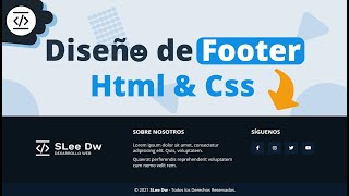 Como hacer un Footer Responsive  Html y Css [upl. by Dronel801]