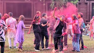 SALKO PATA TAPARI HUNE NEPALI SONG DANCE  HOLI IN BANGLADESH  NEPALI IN DHAKA BANGLADESH [upl. by Ynotna]