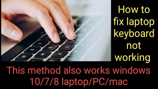 keyboard not working laptop windows 1078 [upl. by Norraa]